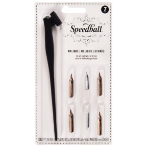 Speedball Lettering Pen 7 Set Oblique