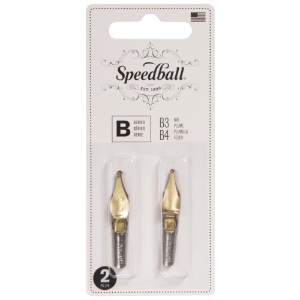 Speedball B-Series Artist Pen Nib Twin Pack #B3/B4