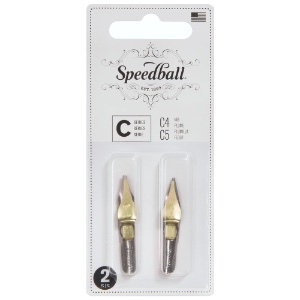 Speedball C-Series Artist Pen Nib Twin Pack #C4/C5