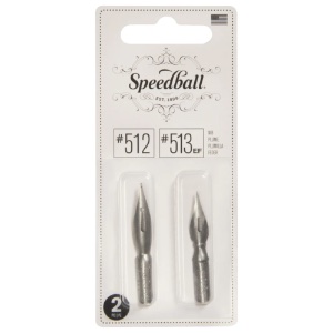 Speedball Artists Pen Points - Twin Pack 512/513EF