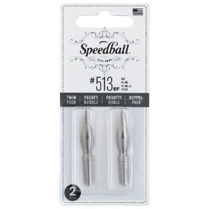 Speedball Twin Pack Pen Nibs #513EF