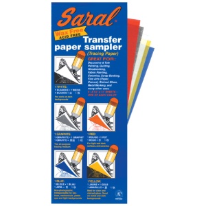 Saral Transfer Paper 5 Pack 8.5"x11" Assorted Colors