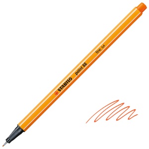 Stabilo Point 88 Fineliner Pen 0.4mm Vermilion