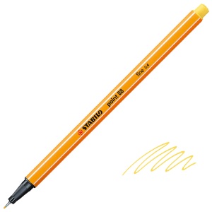 Stabilo Point 88 Fineliner Pen 0.4mm Yellow
