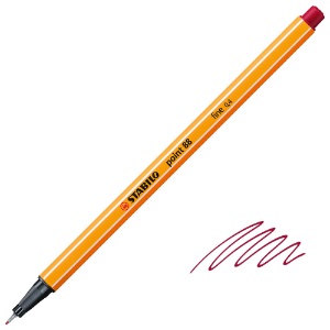 Stabilo Point 88 Fineliner Pen 0.4mm Crimson