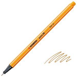 Stabilo Point 88 Fineliner Pen 0.4mm Orange