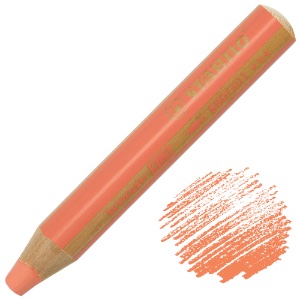 Stabilo Woody 3-in-1 Water-Soluble Wax Pencil Pastel Red