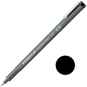 Staedtler Pigment Liner Pen 0.3mm Black