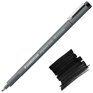 Staedtler Pigment Liner Calligraphy Pen 0.3-2.0mm Black