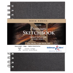 Stillman & Birn Nova Series Toned Wirebound Sketchbook 6"x8" Beige
