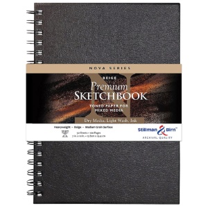 Stillman & Birn Nova Series Toned Wirebound Sketchbook 7"x10" Beige