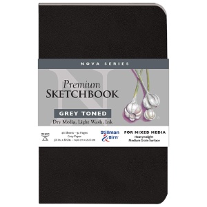 Stillman & Birn Nova Series Toned Softcover Sketchbook 5.5"x8.5" Grey