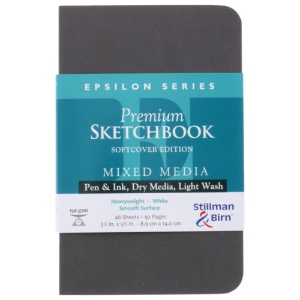 Epsilon Series Softcover Sketchbook, Portrait - 3.5x5.5