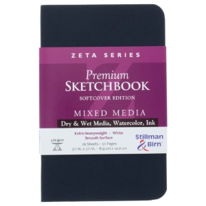 Zeta Series Softcover Sketchbook, Portrait - 3.5x5.5