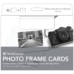Photo Frame Cards 10pk, 12.7 x 17.4cm - White
