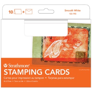 Blank Stamping Cards 10pk, 5" x 6-7/8" - Smooth White