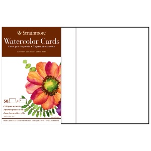 Strathmore 400 Series Watercolor 140lb Card 50 Pack 5"x6-7/8" Cold Press