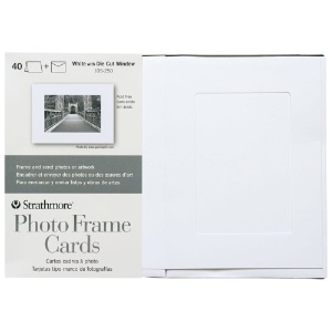 Strathmore Photo Frame Cards 40 Pack 5"x6-7/8" White
