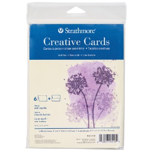 Strathmore Creative Card 6 Pack 5"x6-7/8" Ivory Deckle