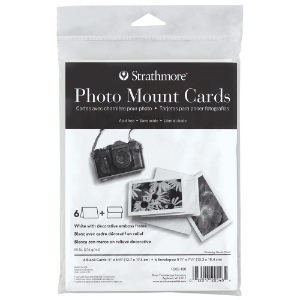Strathmore Photo Mount Card 6 Pack 5"x6-7/8" White Decorative