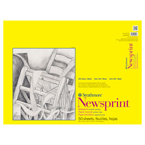 Strathmore 300 Series Newsprint 18"x24" Smooth 50sh Pad