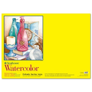 Strathmore 300 Series Watercolor Paper Pad 140lb 8 Sheets 22"x30" CP