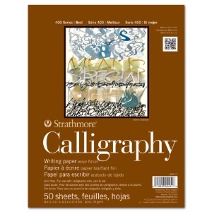 Strathmore 400 Series Calligraphy Writing Paper Pad 50 Sheets 8.5"x11"
