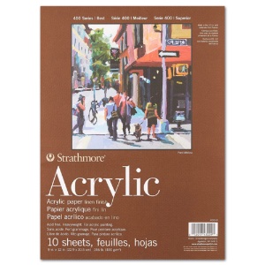 Strathmore 400 Series Acrylic Paper Heavyweight Pad 9"x12"