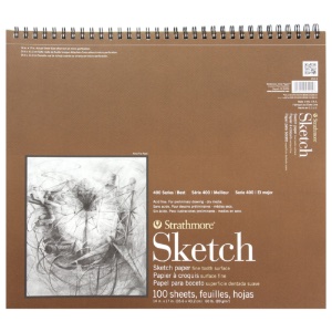 Strathmore Toned Sketch Paper Pad Series 400 11 x 14 24 Sheets Gray