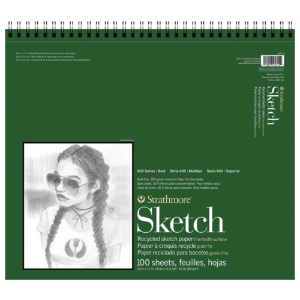 Strathmore 400 Series Recycled Sketch Spiral Pad 14"x17"