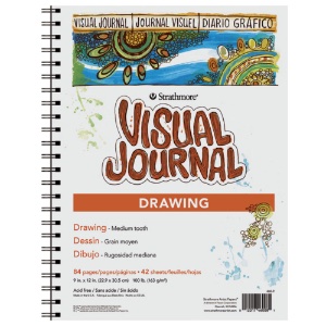 Strathmore Visual Journal Spiral Pad 9"x12" Drawing