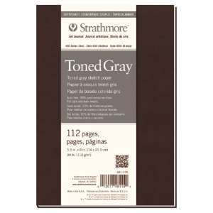 Strathmore 400 Series Toned Softcover Art Journal 5.5"x8" Gray