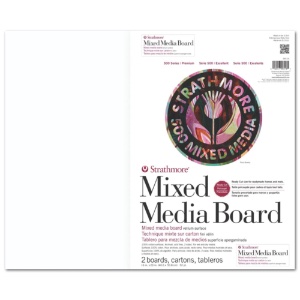 Strathmore 500 Series Mix Media Board 2 Pack 16"x20" Vellum