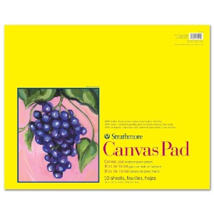 Strathmore Series 300 Cotton Canvas Pad 10 Sheets 16"x20" Medium Grain