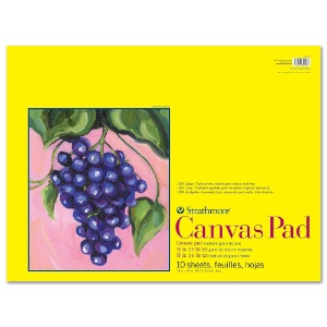 Strathmore Series 300 Cotton Canvas Pad 10 Sheets 18"x24" Medium Grain