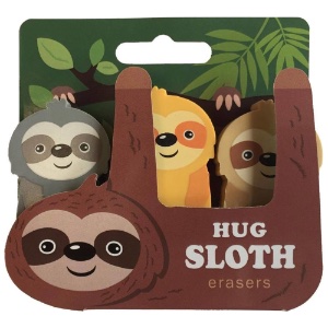 Hug Sloth Eraser 3 Set