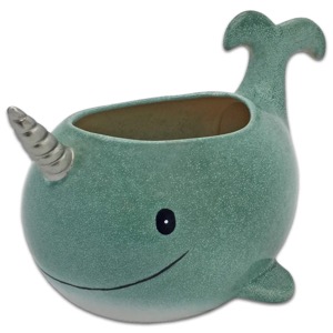 Ceramic Planter Narwhal