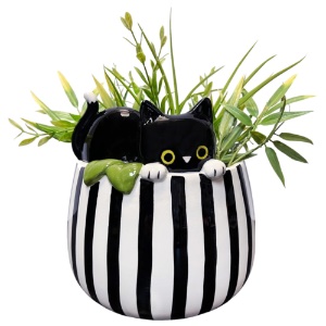 Ceramic Planter Peek-A-Boo Kitty