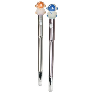 Novelty Pen Metallic Light Up Astronaut