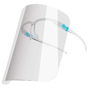 Protective Face Shield with Eyeglasses Frame