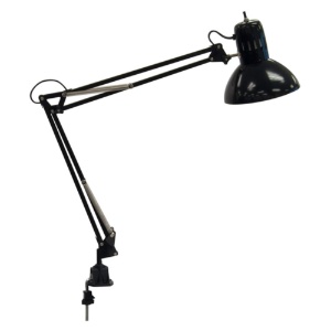 Studio Designs Swing Arm Lamp Black with 13W CFL Bulb