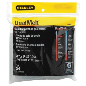 Stanley Dual Temp Glue Stick 24 Pack 7/16" x 4"