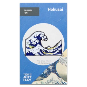 Today Is Art Day Enamel Pin Great Wave off Kanagawa