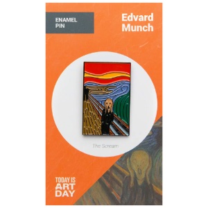 Today Is Art Day Enamel Pin The Scream
