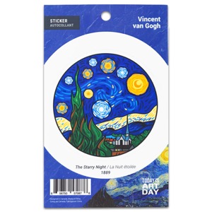 Today is Art Day Sticker Starry Night