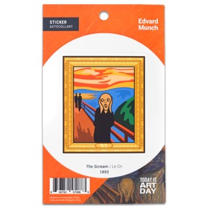Today is Art Day Sticker The Scream