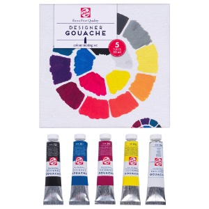 Royal Talens Gouache Extra Fine Mixing 5 x 20ml Set