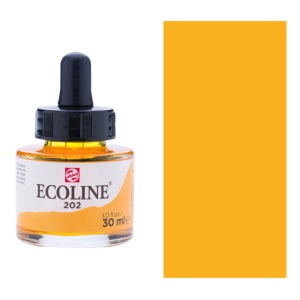Ecoline Liquid Watercolor Ink 30ml - Deep Yellow