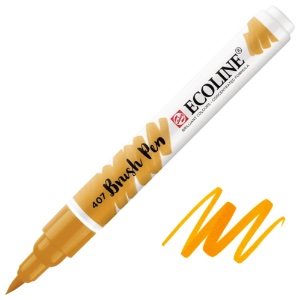 Talens Ecoline Watercolor Brush Pen Deep Ochre 407