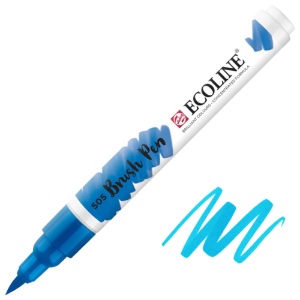 Talens Ecoline Watercolor Brush Pen Ultramarine Light 505